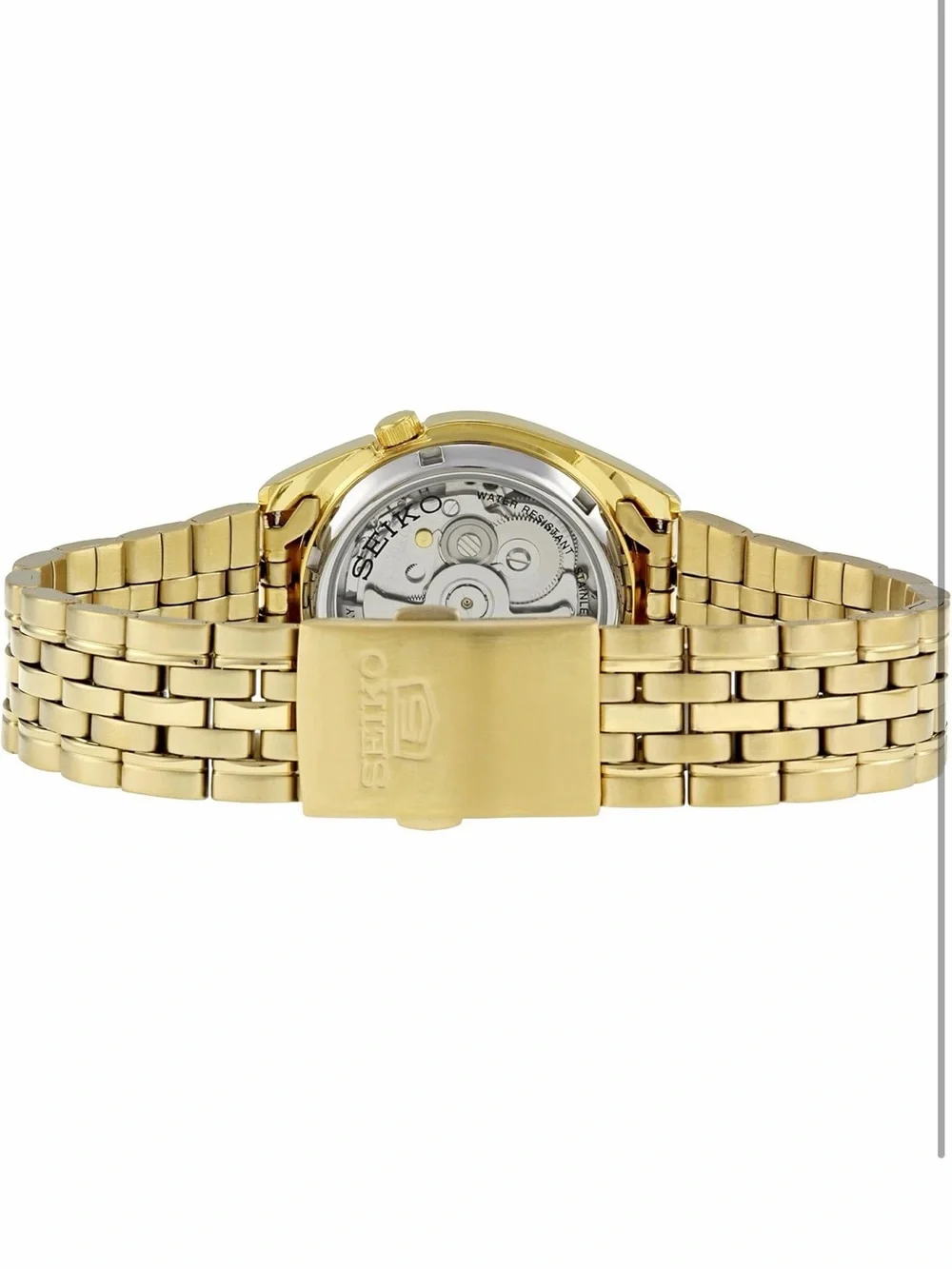 Seiko - SNE368 Men’s Core Black Dial Yellow Gold Steel Bracelet Watch